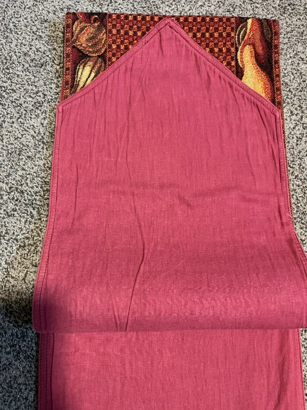 Fall Harvest Pumpkin Squash Tapestry Table Runner 72x13